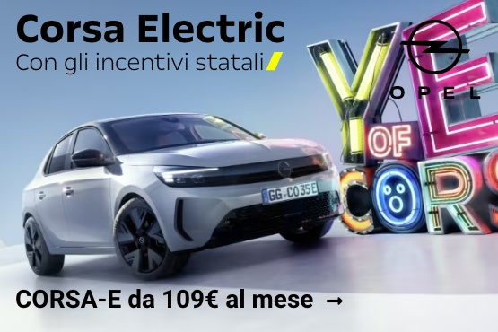 Opel CORSA-E da 109€ al mese