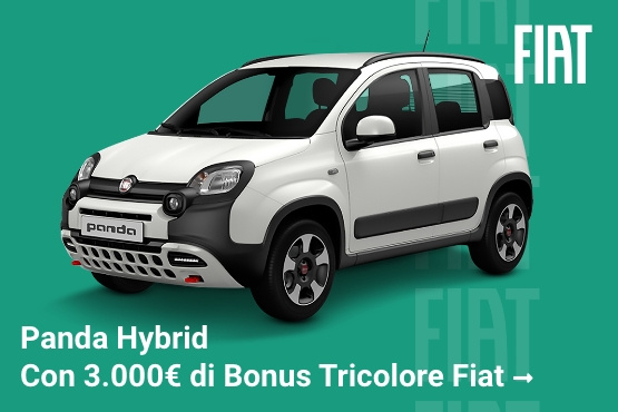 Panda Hybrid con 3.000€ di Bonus tricolore FIAT
