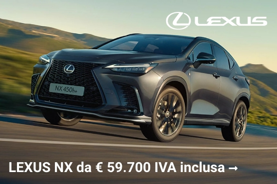 LEXUS NX da € 59.700 IVA inclusa