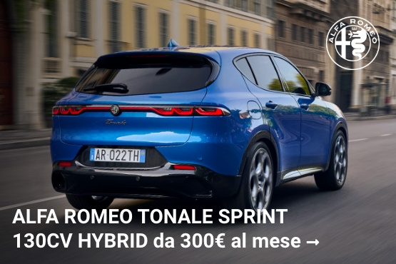 ALFA ROMEO TONALE SPRINT 130CV HYBRID da 300€ al mese