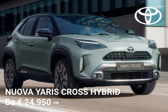 NUOVA YARIS CROSS HYBRID da € 24.950